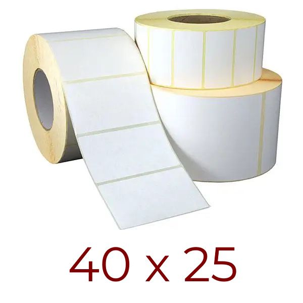 Термоетикетка 40х25 мм (1000 шт/рул.)