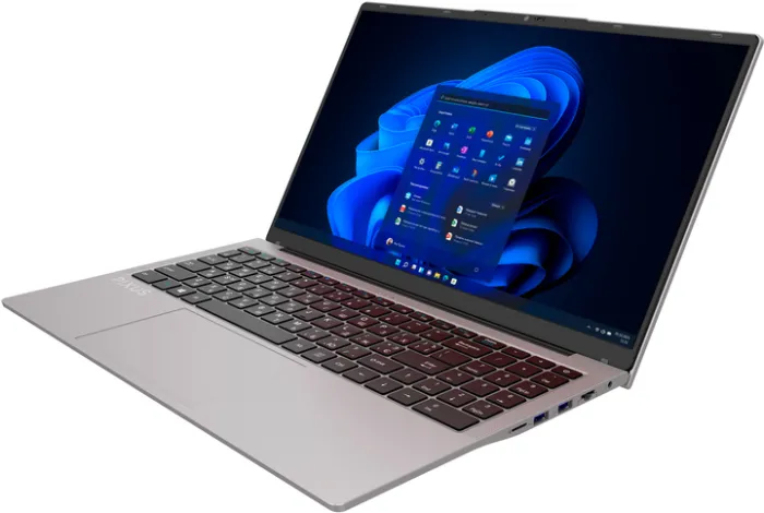 Ноутбук Pixus Link Grey / Intel Processor N100 (3.4 ГГц) / RAM 16 ГБ / SSD 256 ГБ/ Windows 11 Pro