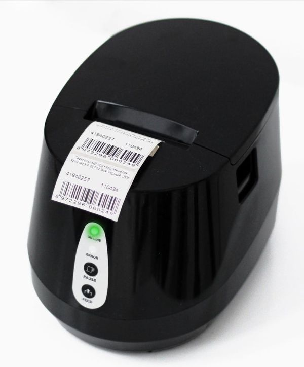 Принтер этикеток и чеков Xprinter XP-237B (2 в 1) USB