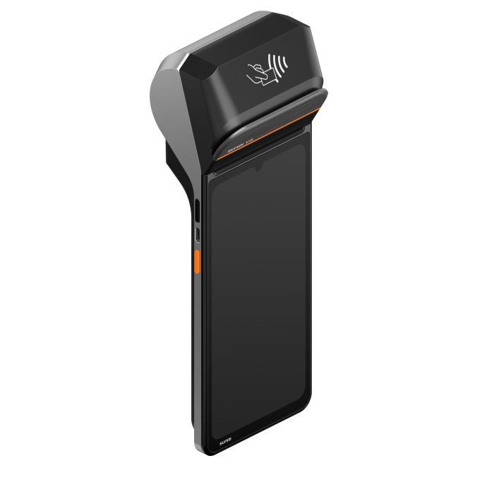 POS термінал Sunmi V3 (Android 13, +принтер 58 мм, +вбудований сканер штрих-кодів, 6.75 дюймів, 3GB RAM/32GB ROM, NFC, 4G, Wi-Fi, Bluetooth)