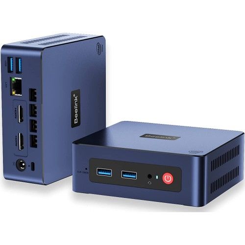 Портативний ПК Beelink Mini S + Windows 11 Pro (Intel Celeron N5095, 8 Gb RAM/256 SSD, Wi-Fi, Bluetooth)