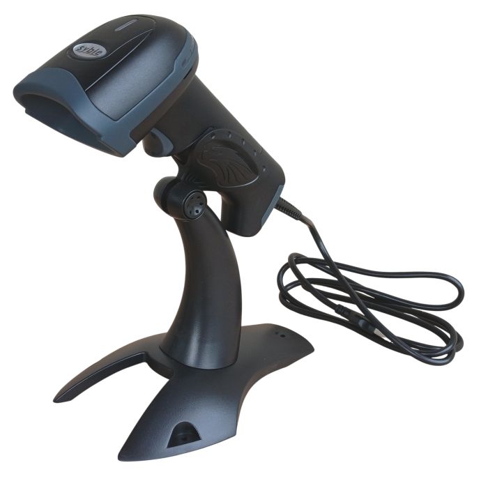 Сканер штрих-коду Syble XB-D10 з підставкою (2D, USB)