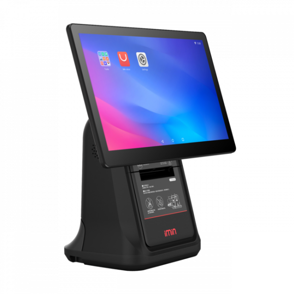 POS термінал iMin D4-503 (15,6", 2+16 GB, WiFI, BT, принтер 80 мм, Android 11)