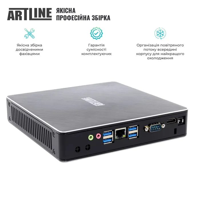 Міні ПК Artline Business B11 (Intel N95, 16GB RAM/480GB SSD, Wi-Fi, Bluetooth, Windows 11 Pro) - (B11v24Win)