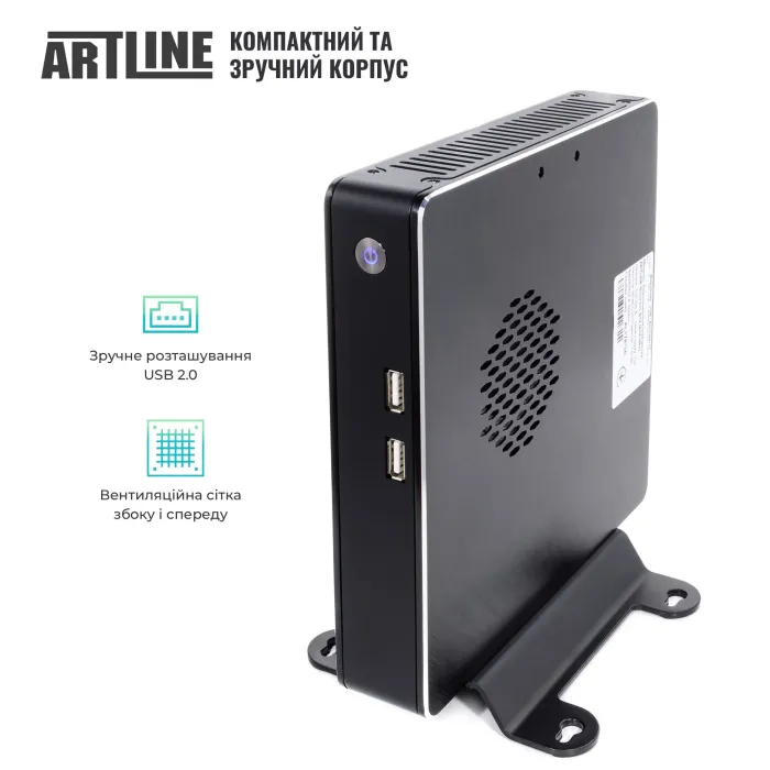 Міні ПК Artline Business B11 (Intel N95, 16GB RAM/480GB SSD, Wi-Fi, Bluetooth, Windows 11 Pro) - (B11v24Win)