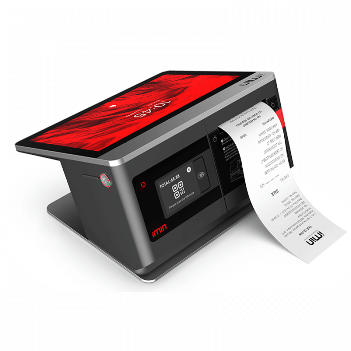POS термінал Imin Falcon 1 (Android 11, 10.1 дюймів, GPS, NFC, 4G, принтер 80 мм)