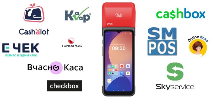 Касовий POS термінал 4 в 1 Imin Swift 2 (ПРРО + принтер чеків + система обліку + платіжний термінал NFC)