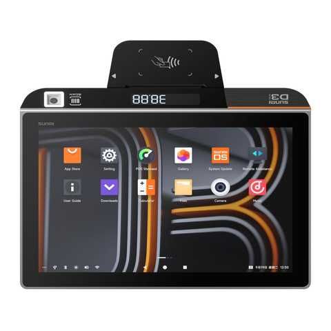 Кассовый POS терминал 4 в 1 Sunmi D3 mini (программный рро, принтер чеков, платежный терминал, программа учета)