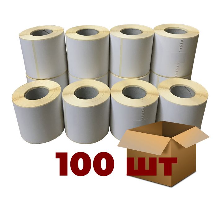 Термоэтикетка 100х150 мм (500 шт/рул.) оптом 100 рулонов
