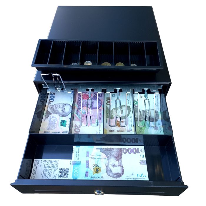 Денежный ящик Asap POS L-330E Push-Push (330 мм x 335 мм x 90 мм)