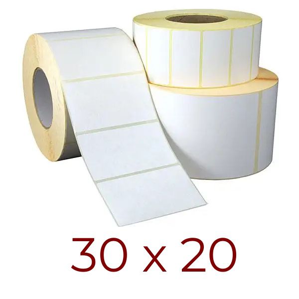 Термоетикетка 30х20 мм (2000 шт/рул.)