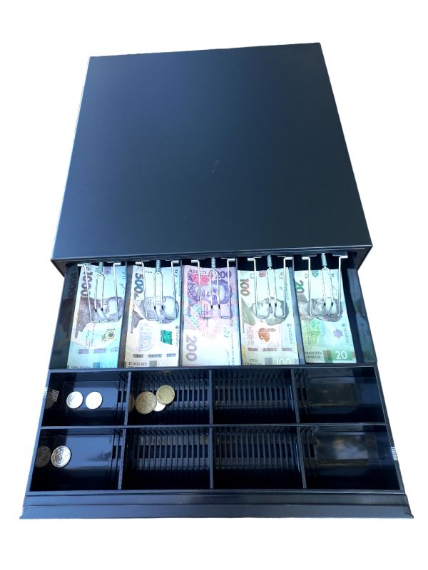 Денежный ящик Asap POS L-412E (410 мм x 415 мм x 100 мм) 12/24V