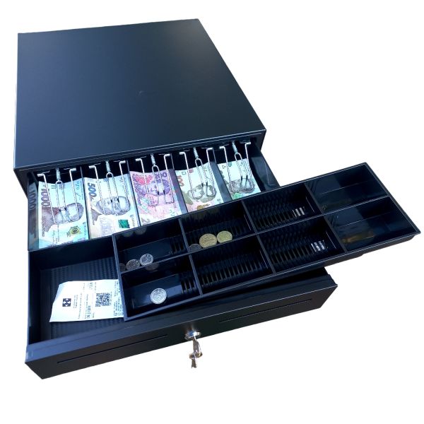 Грошова скринька Asap POS L-412E (410 мм x 415 мм x 100 мм) 12/24V