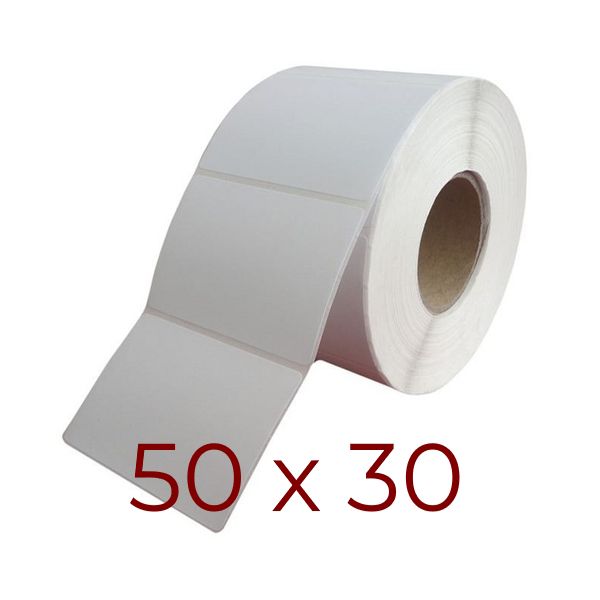Термоэтикетка 50х30 мм (1000 шт/рул.)