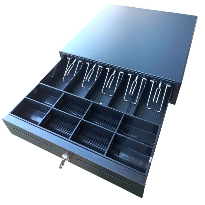 Денежный ящик Asap POS L-412E (410 мм x 415 мм x 100 мм) 12/24V