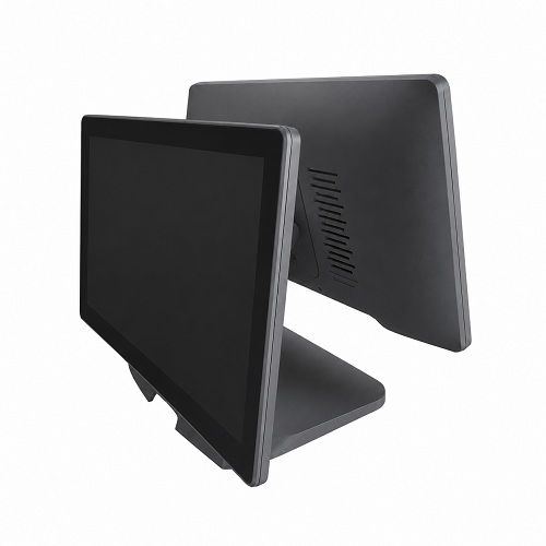 POS термінал Detaik AIO1568-J6412 чорний з монітором покупця (15.6" + 15.6", Intel J6412 / RAM 8 Gb / SSD 128 Gb)
