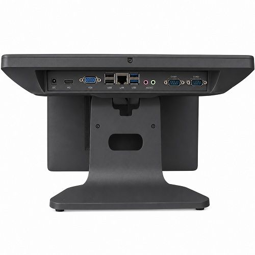 POS термінал Detaik AIO1568-J6412 чорний з монітором покупця (15.6" + 15.6", Intel J6412 / RAM 8 Gb / SSD 128 Gb)