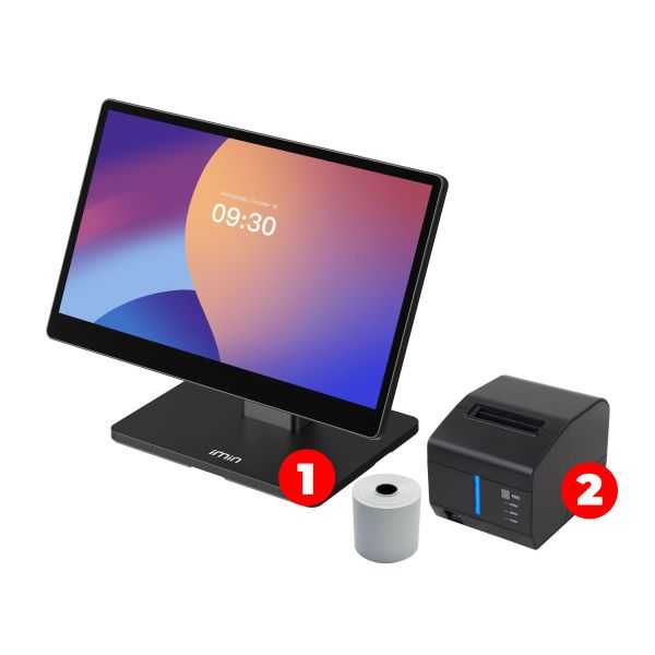 POS-комплект автоматизації (Сенсорний POS термінал + принтер чеків 80 мм WiFi)