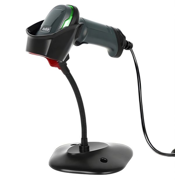Сканер штрих-кодів Syble XB-D60 2D Wired промисловий з підставкою