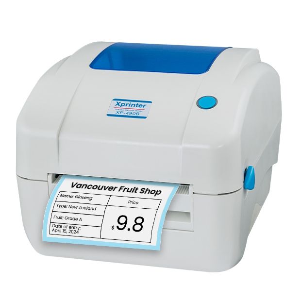 Принтер этикеток Xprinter XP-490B (USB+Wi-Fi)